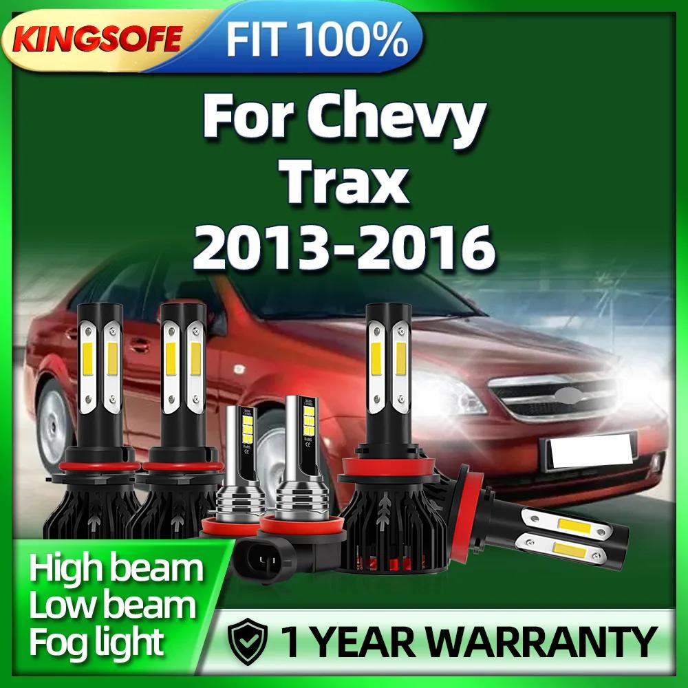 Chevy Trax 2013 2014 2015 2016, ſ  4  Ĩ LED Ʈ, H11 9005 ڵ , 6000K Ȱ, 50000Lm